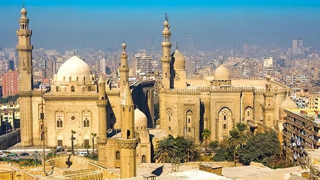 View of the Al-Rifa'i Mosque, Cairo, Egypt