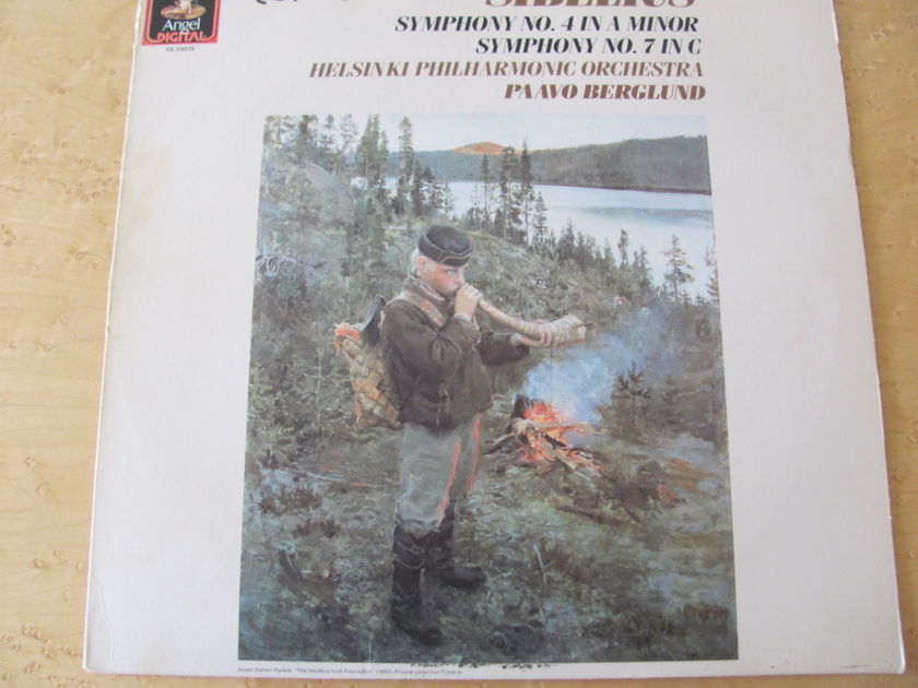 Sibelius: Symphonies No.4 & 7, - Angel Records, Paavo Berglund,  Helsinki Philharmonic Orchestra, NM