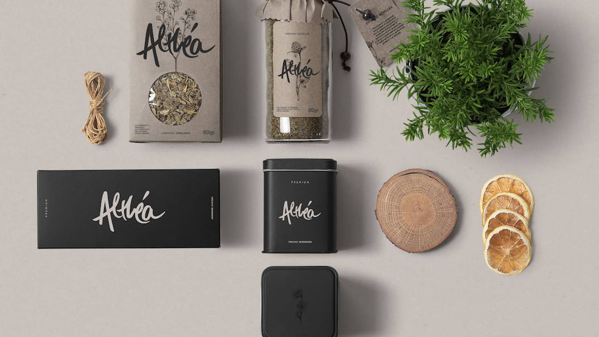 Featured image for Concept: Althea High Quality Organic Herbs Brand Identity and Packaging