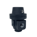 a black object with a hole