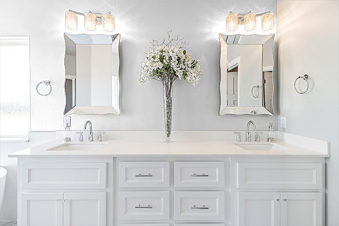 White luxury powder room ideas