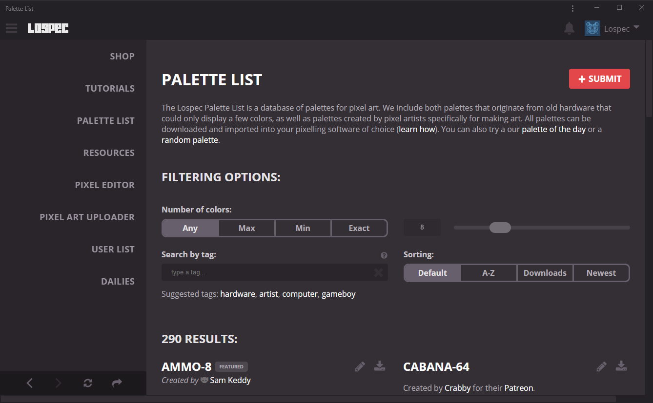 Pastel-64 Palette