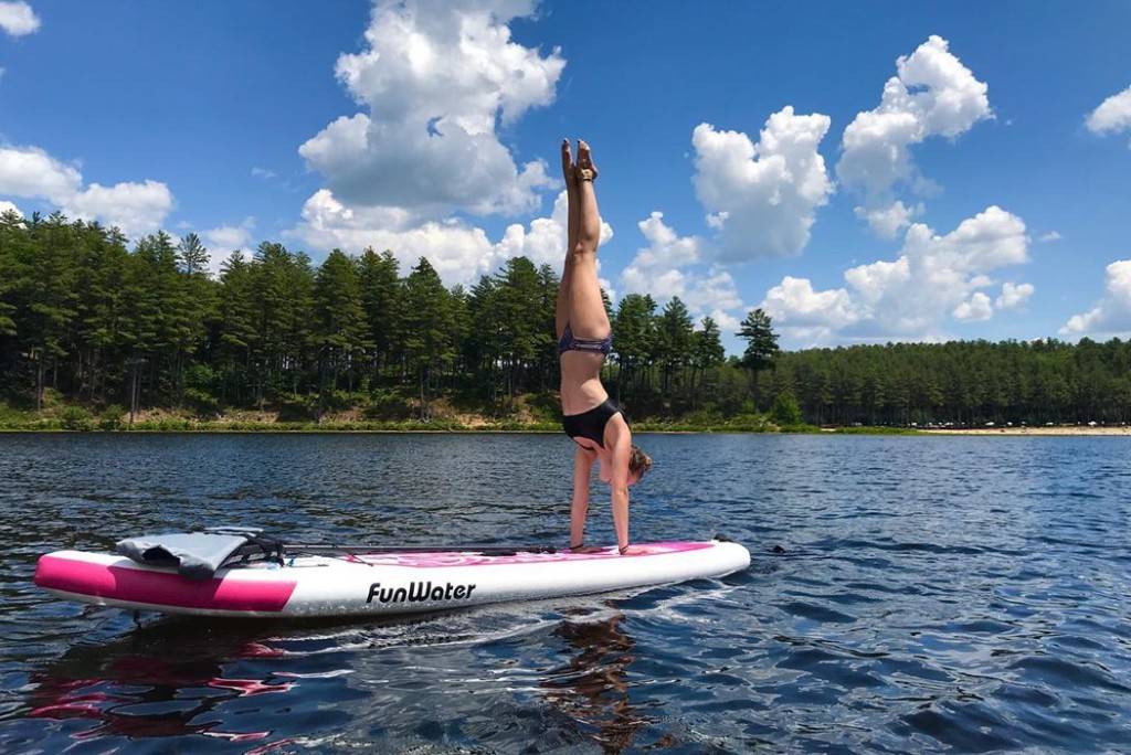 Funwater Yoga paddle boards in Canada have good stanbility