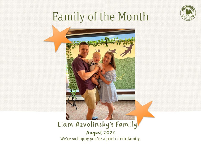 Liam Azvolinsky and family