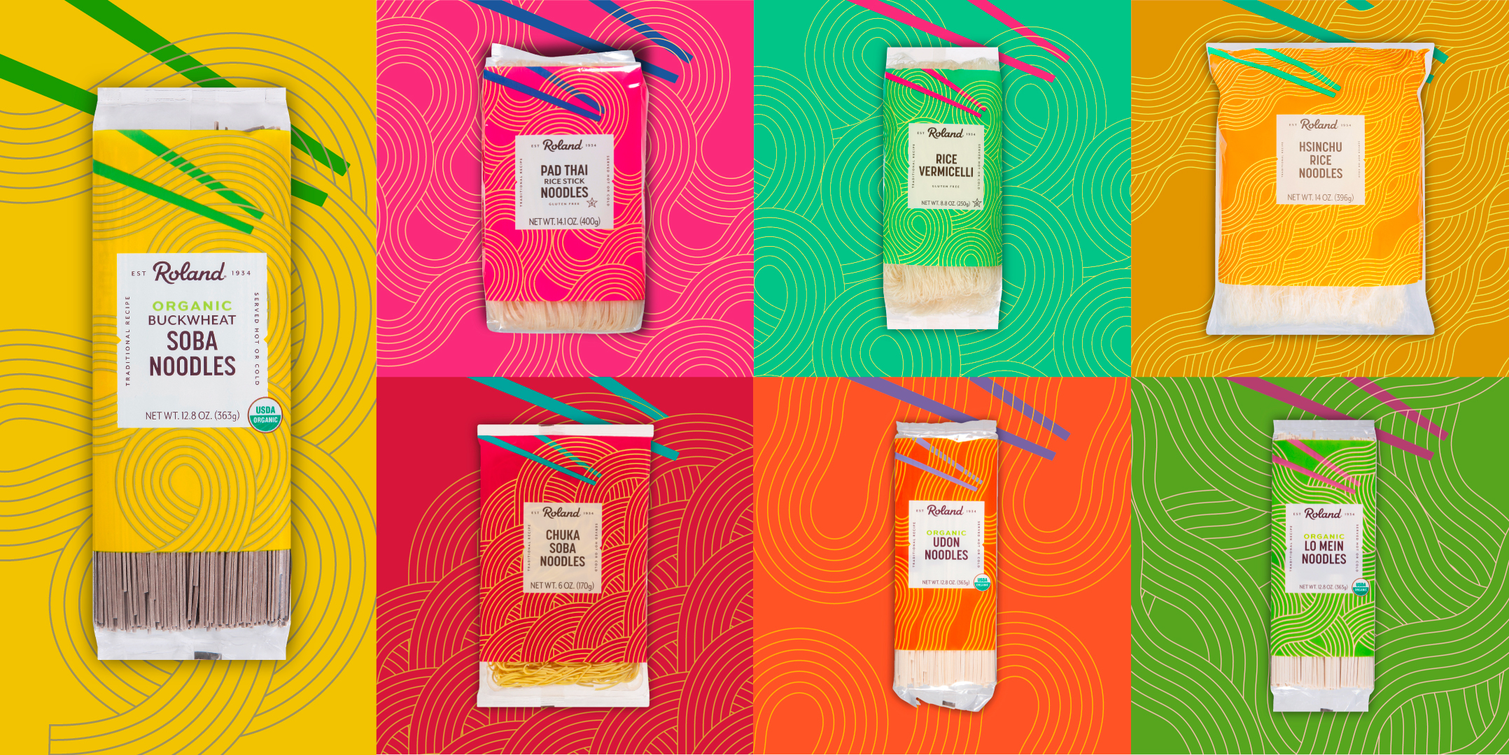 Roland Foods’ Vibrant Noodle Line Makes it Easy to Enjoy a Meal in Every Color of the Rainbow