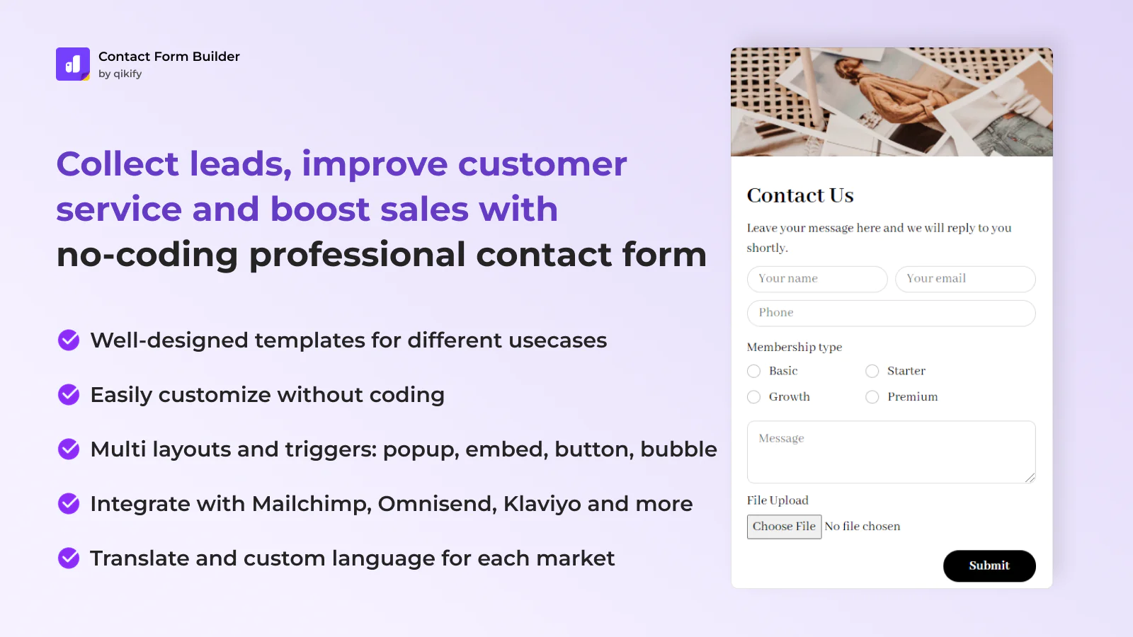 Qikify Contact Form Builder