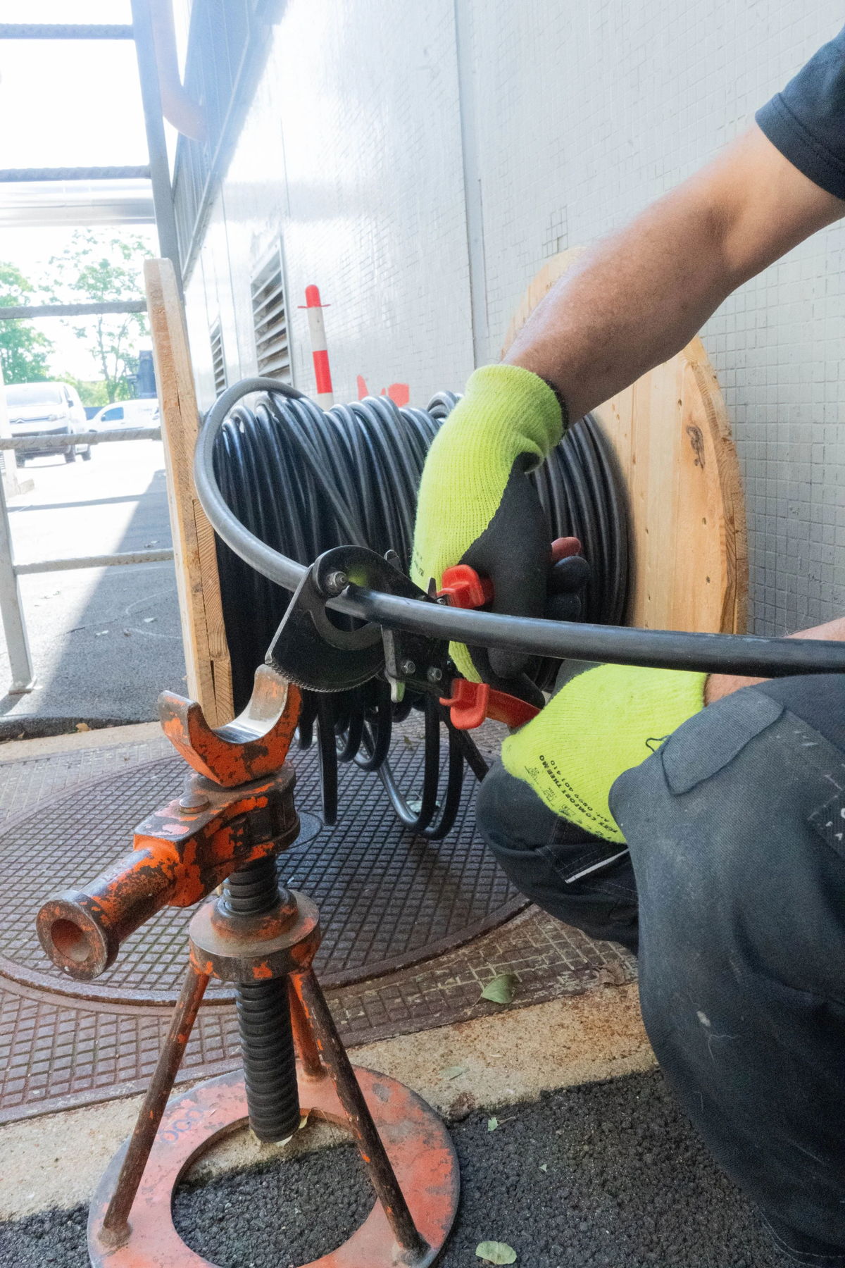 Raccordement électrique sur un chantier à Clichy — EDEC électricien