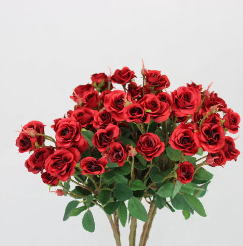 Red Mini Rose - Realistic Artificial Flowers - Image 2