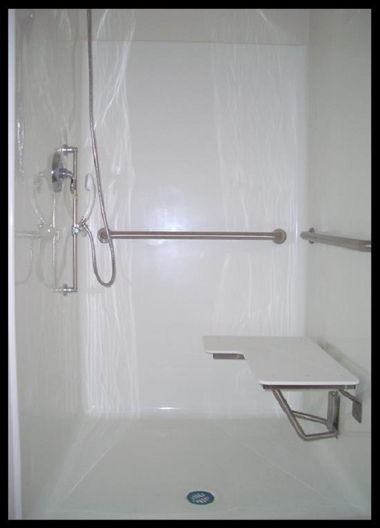ROLL IN SHOWER- 50×50 ROLL IN SHOWER- 50×50