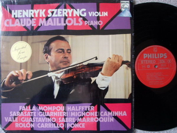 Philips / HENRYK SZERYNG, - Violin Recital, NM!