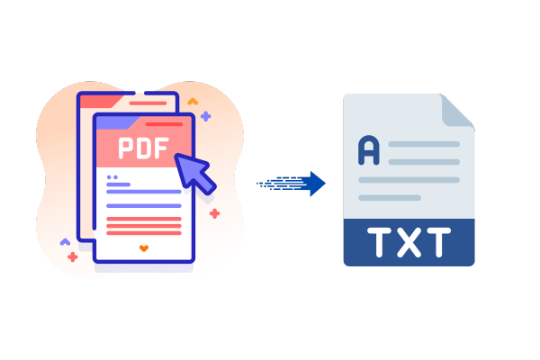PDF to TXT conversion process