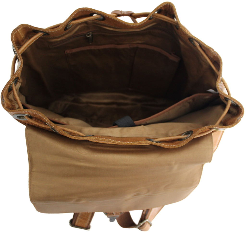 Quality Full Grain Leather Back Pack - Image 10