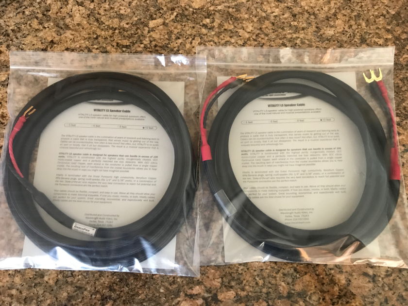 CablePro Vitality LS Speaker Cable - FINAL REDUCTION - Like New