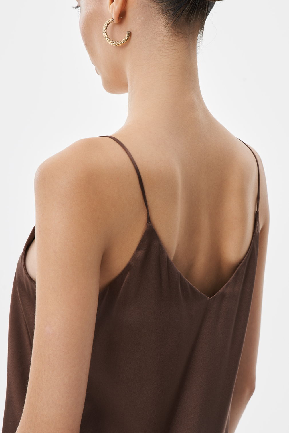 Coffee Silk Tank