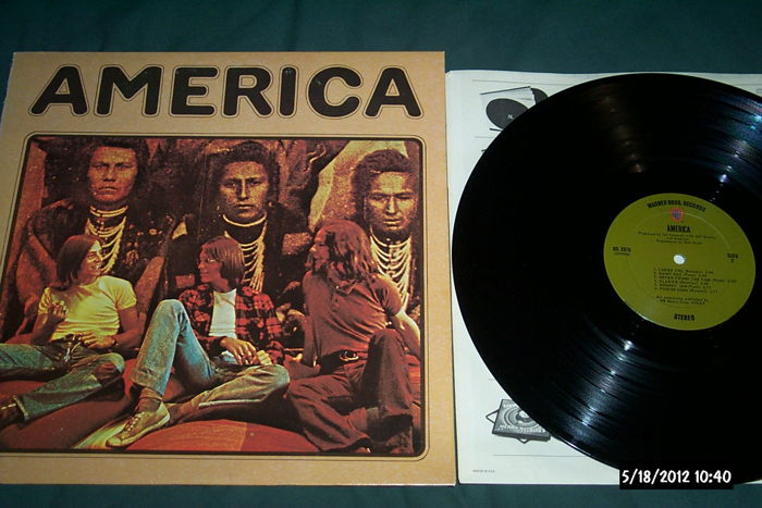 America - S/T first pressing wb green olive label