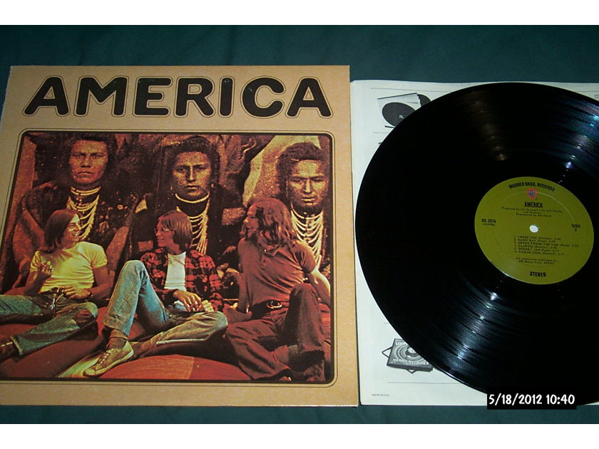 America - S/T first pressing wb green olive label