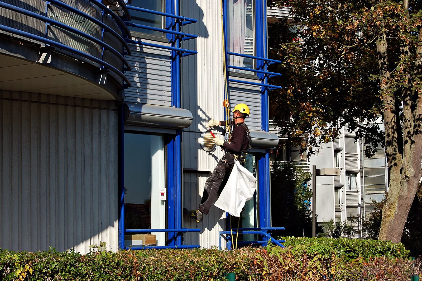 Intervention en hauteur sur corde à Bonneuil-sur-Marne