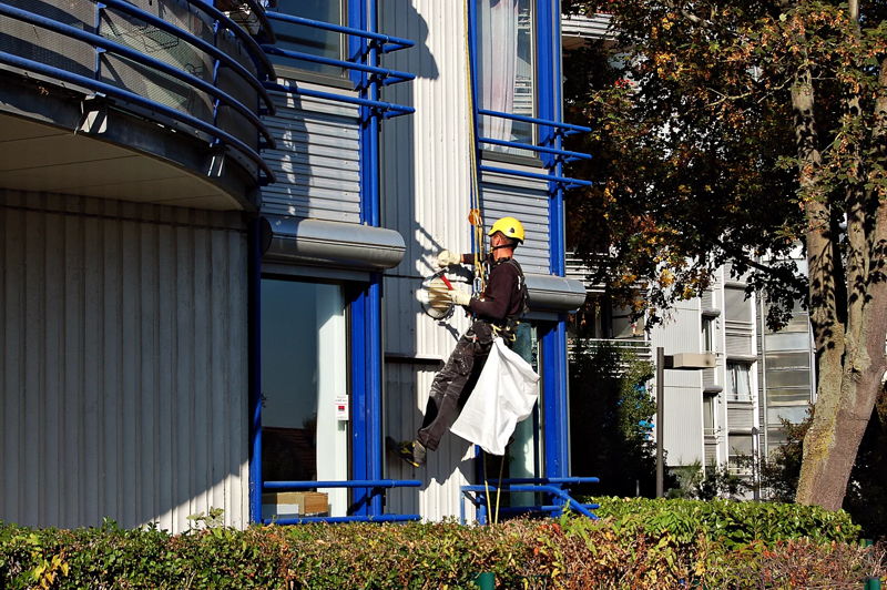 Intervention en hauteur sur corde à Bonneuil-sur-Marne