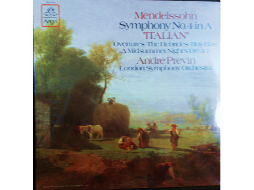 FACTORY SEALED ~ ANDRE PREVIN ~  - MENDELSSOHN~SYMPHONY NO 4 IN "ITALIAN"~LONDON SYMPHONY ORCHESTRA ~  ANGEL SZ 537614 (1979)