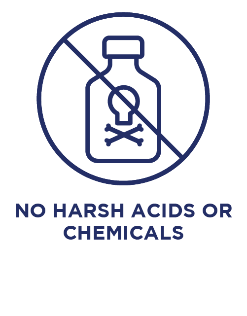 No harsh chemical