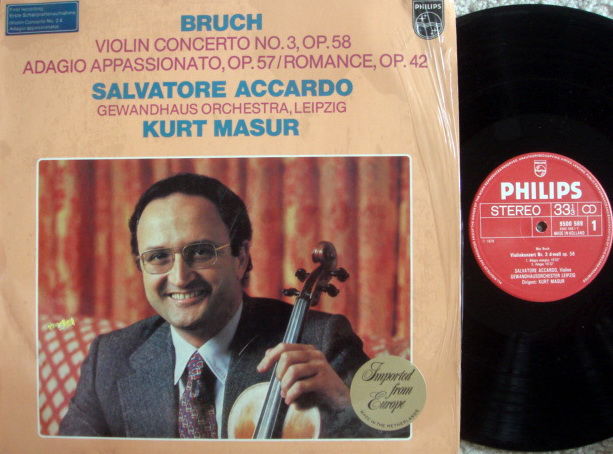 Philips / ACCARDO-MASUR, - Bruch Violin Concerto No.3, ...