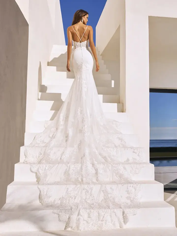 Pronovias détail arrière robe de mariée Izara