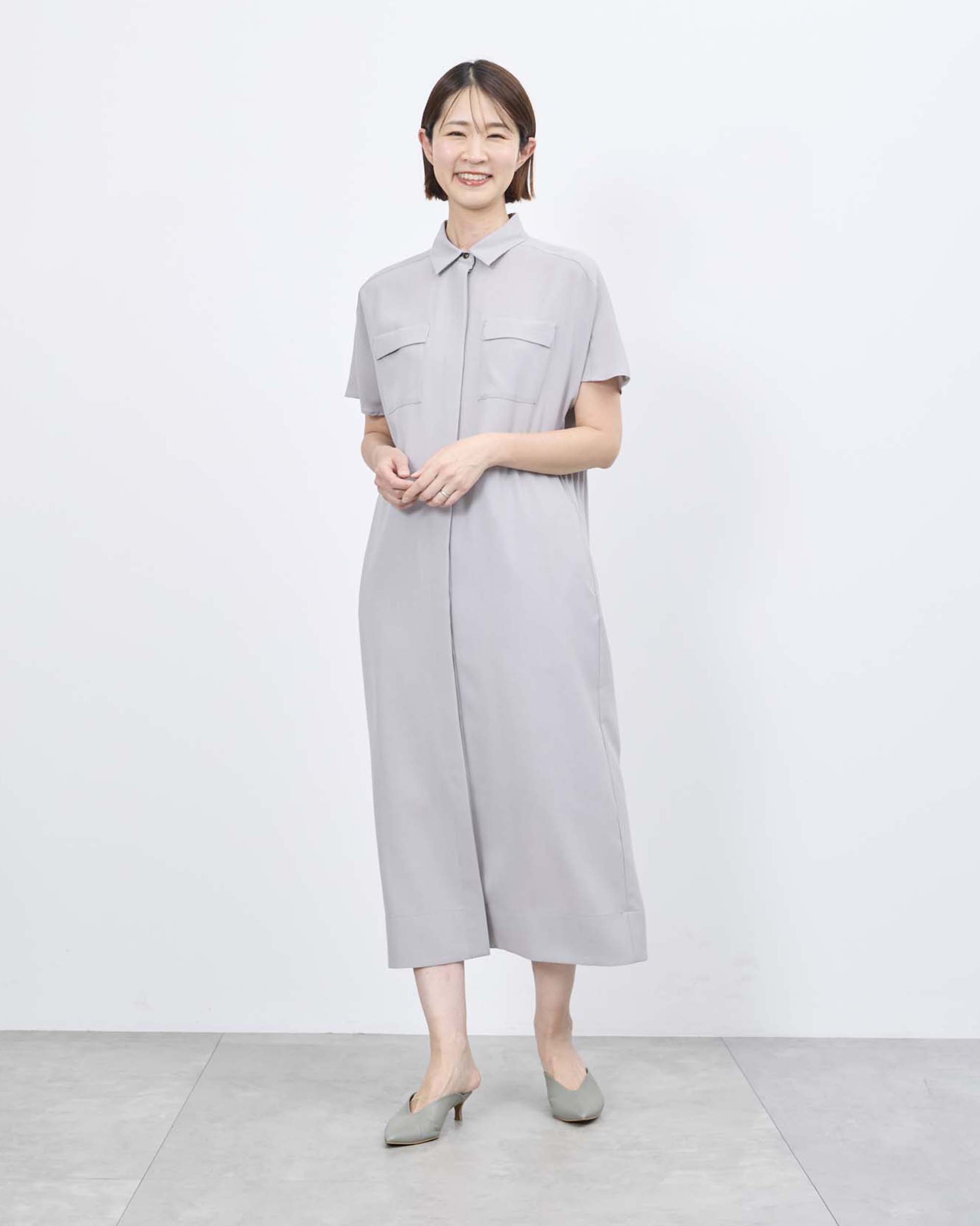 ロングシャツワンピース着用レビュー