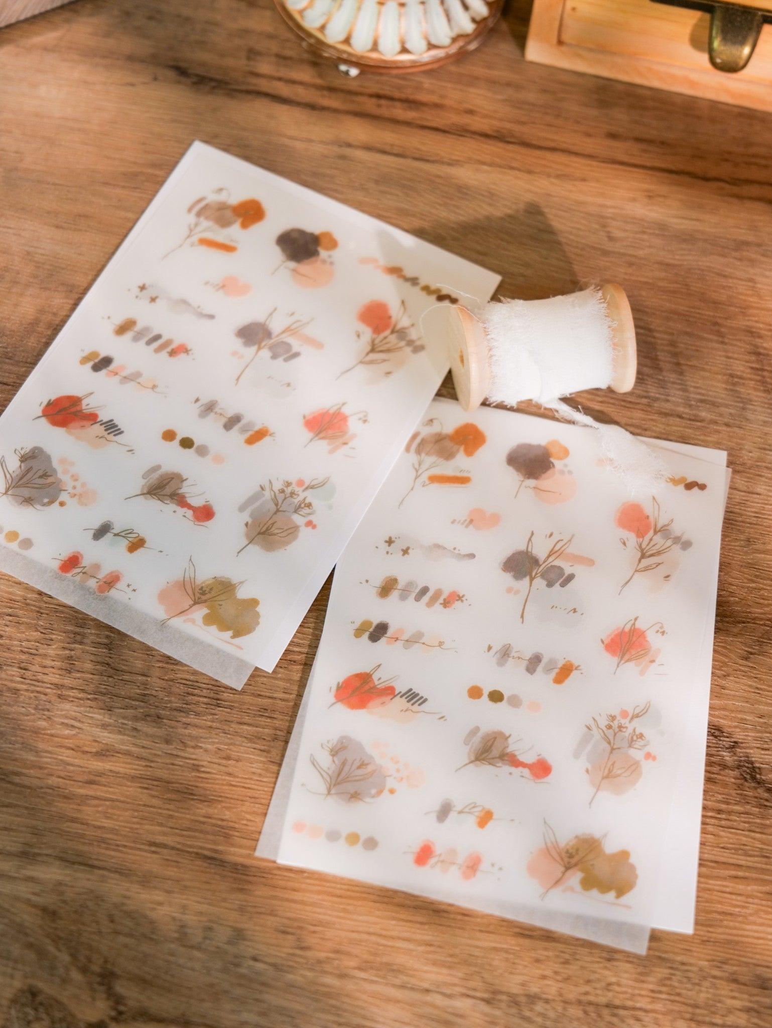 Meow Illustration Print-On Stickers - No.5 Rosewood – Pinky Elephant
