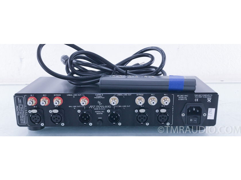 Jeff Rowland Capri S Stereo Preamplifier; Remote (3947)