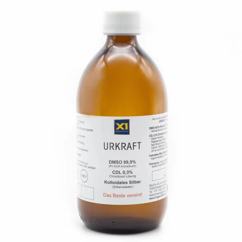 URKRAFT besteht aus DMSO + CDL + Kolloidales Silber, Apothekenqualität -500ml-.