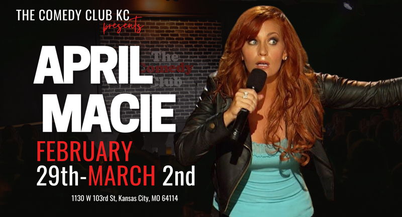April Macie at the Comedy Club of Kansas City