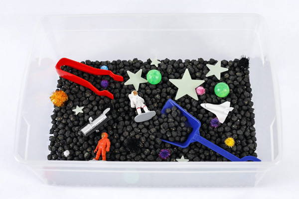 Galactic Themed Sensory Bin