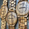 Engraved Zebra Wooden Watches for Wedding