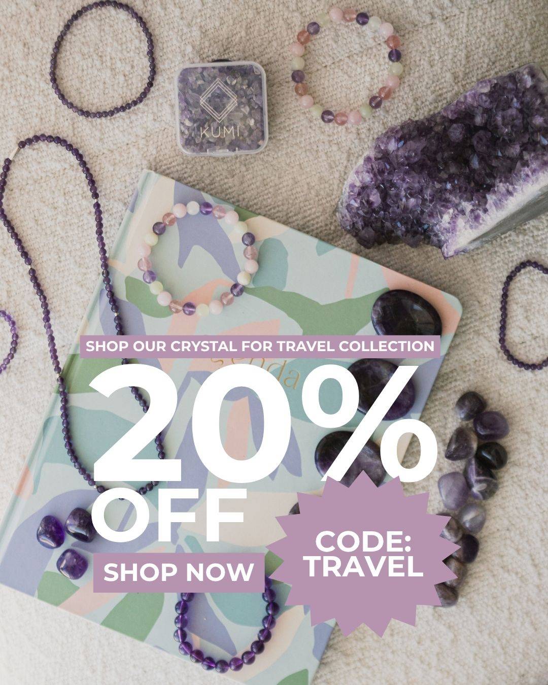 Crystals for Travel 20% off