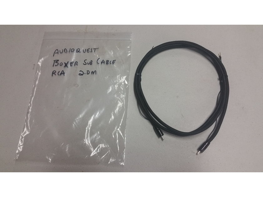 AudioQuest Boxer subwoofer cable, 2.0m