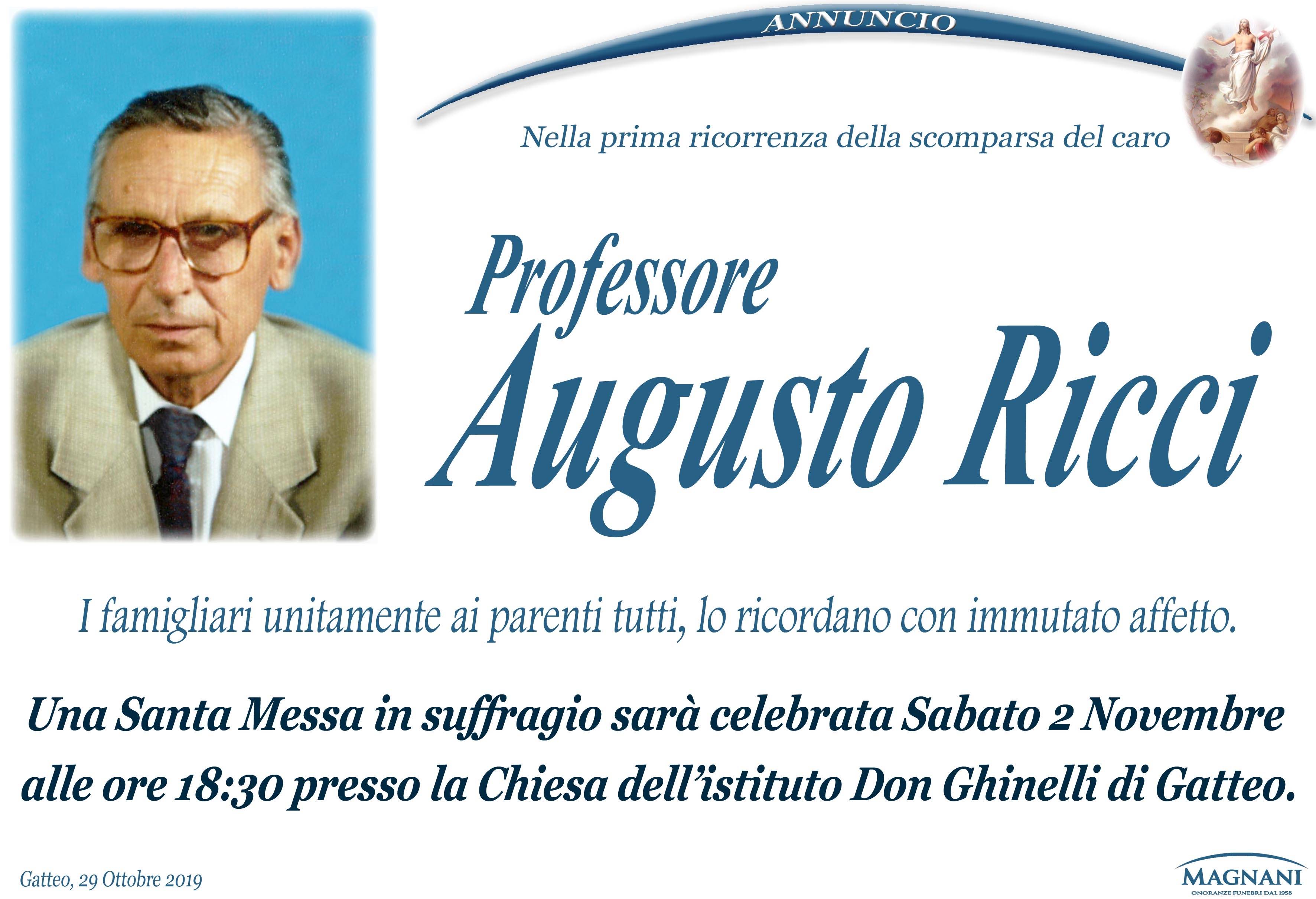 Anniversario Augusto Ricci