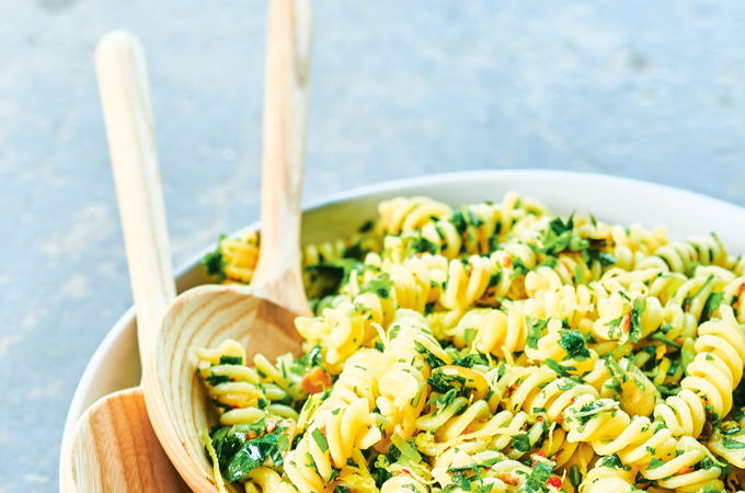 Garlic, Lemon and Anchovy Pasta Salad