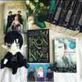 The Iron King Anniversary Edition by Julie Kagawa with Annoted Chapter Booklet and Signed Bookplate, Prince Ash Plushie, Witchwood Arrow Necklace, Otaku Faery Holographic Keychain, Iron Fey Book Tin, Puck Enamel Pin, and The Between Geode Bath Bomb 