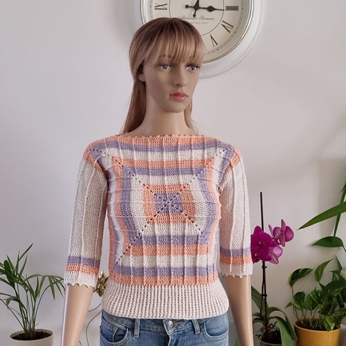 Crochet sweater for spring