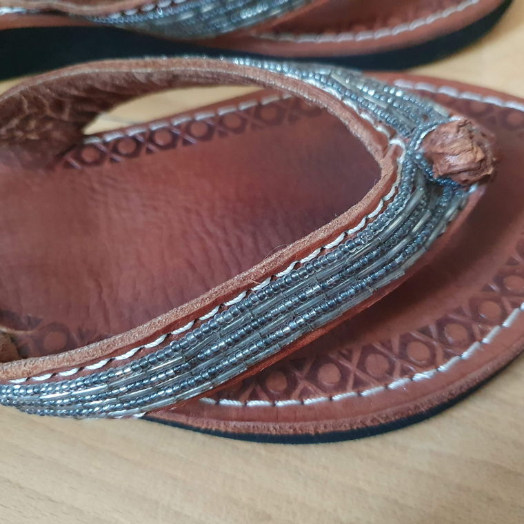 Orientalische handmade Leder Flip-Flops Gr. 36 