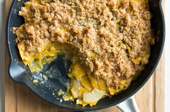 Squash Gratin with Parmesan Crumble