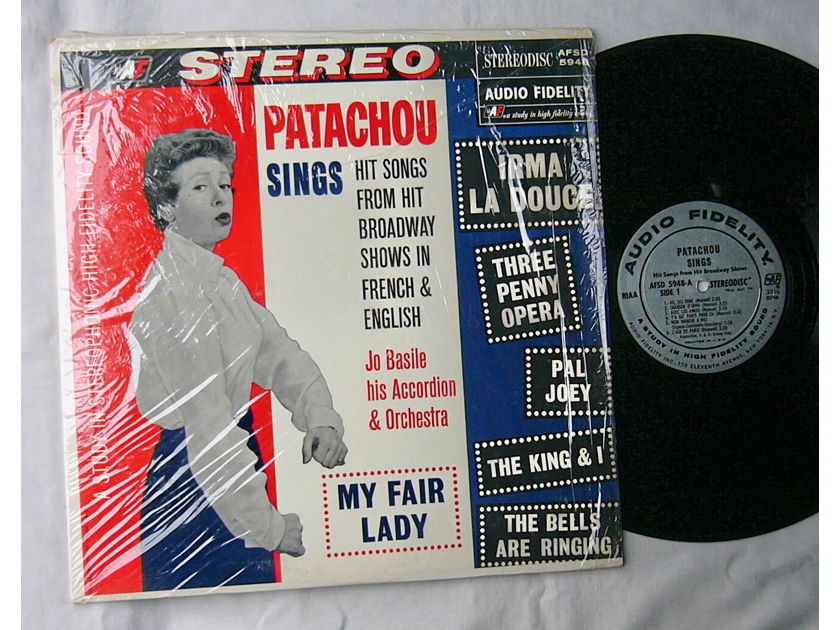 PATACHOU LP--SINGS--rare orig - 1960 album on Audio Fidelity Stereodisc AFSD 5948