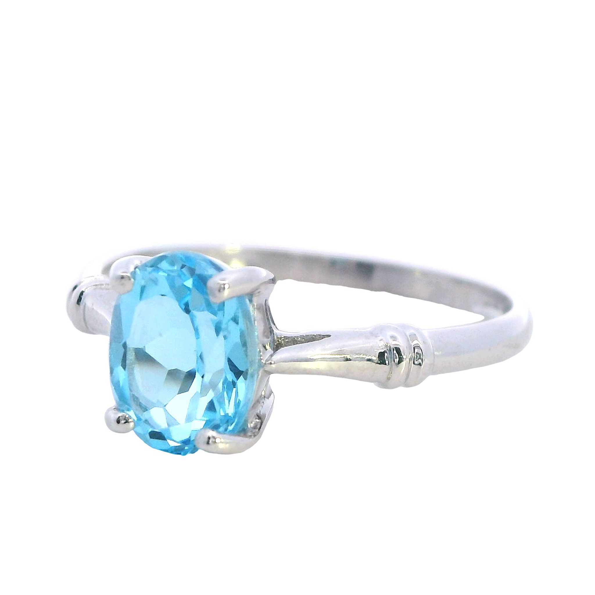 Celestial Light Blue Topaz Ring - Image 3