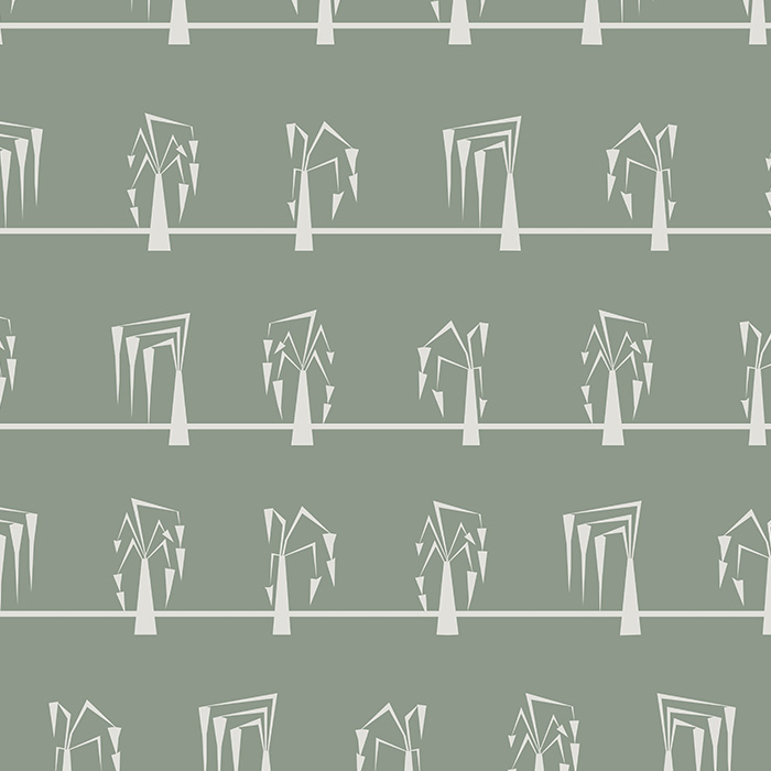 green & white mid century pattern wallpaper pattern image
