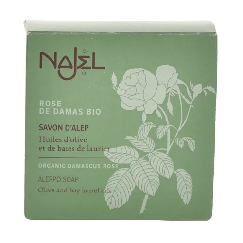 Savon d'Alep à la rose de Damas bio