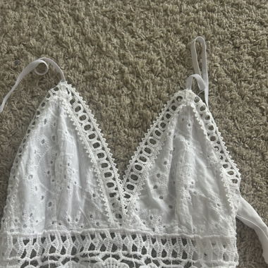 white boho dress