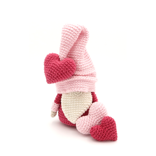 Valentine Gnome, Crochet Pattern, Amigurumi