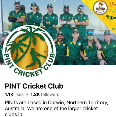 Pints Cricket Club Cricket Club Logo