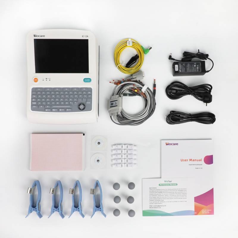 what's included in the package of the Biocare IE12A ECG Machine