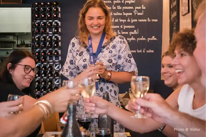 Montmartre Hill French Gourmet Food and Wine Tasting Walking Tour